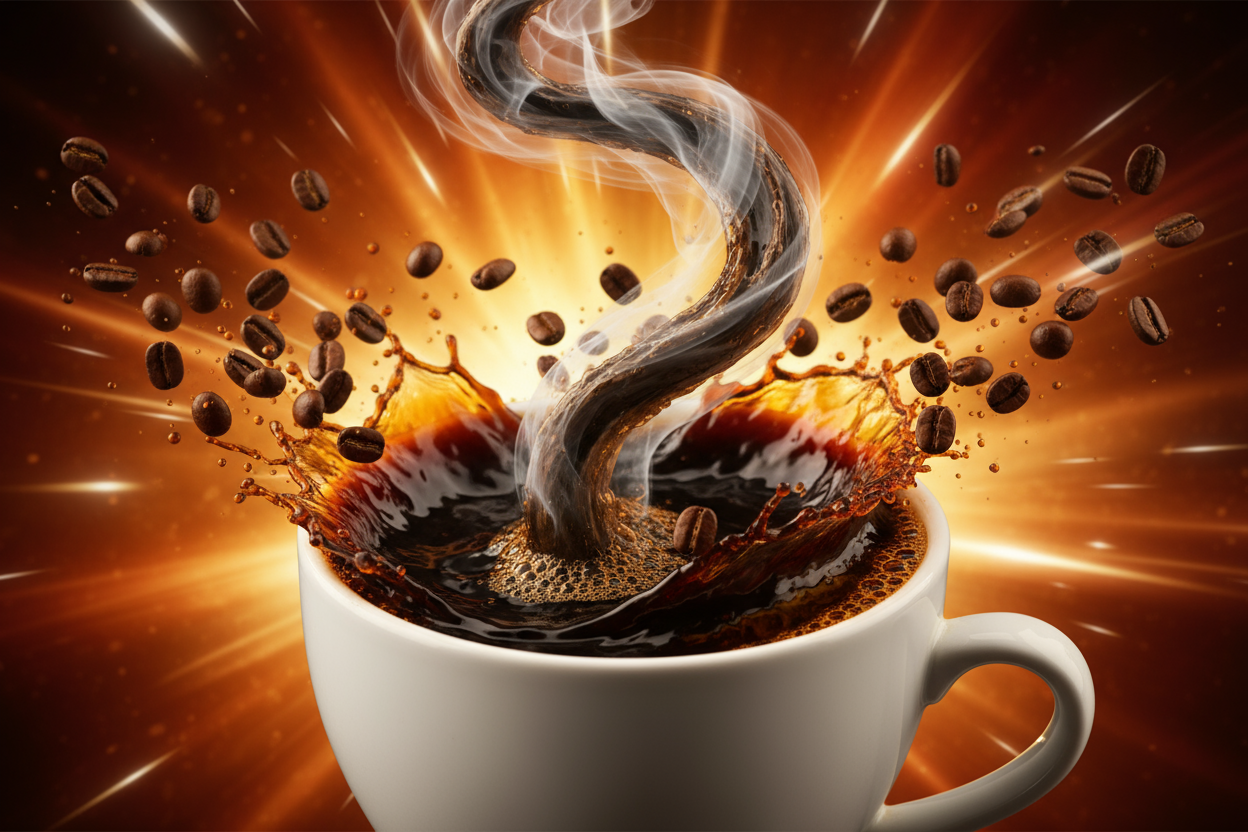 intensive strong coffee kick